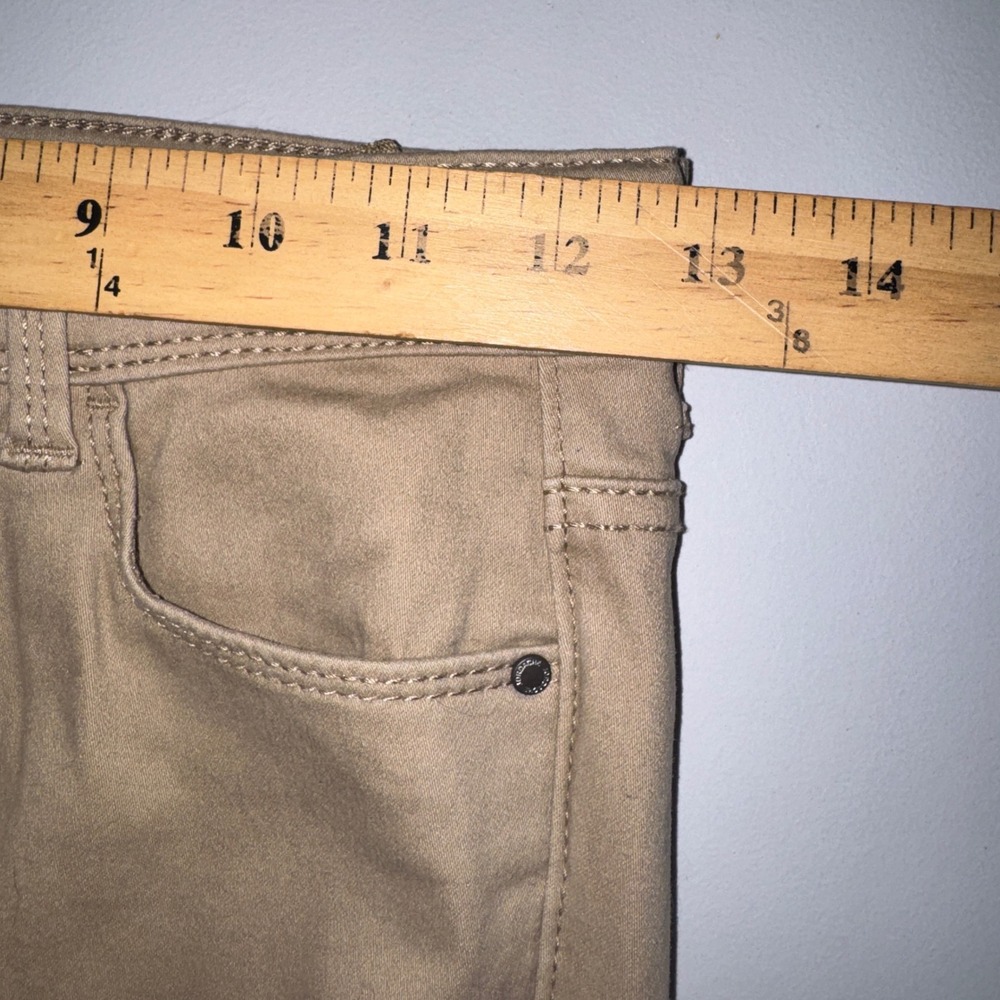 Jordache Skinny Pants Girls Size 14 Khaki Tan Stretch Twill 5-Pocket Casual Slim - Picture 3 of 11
